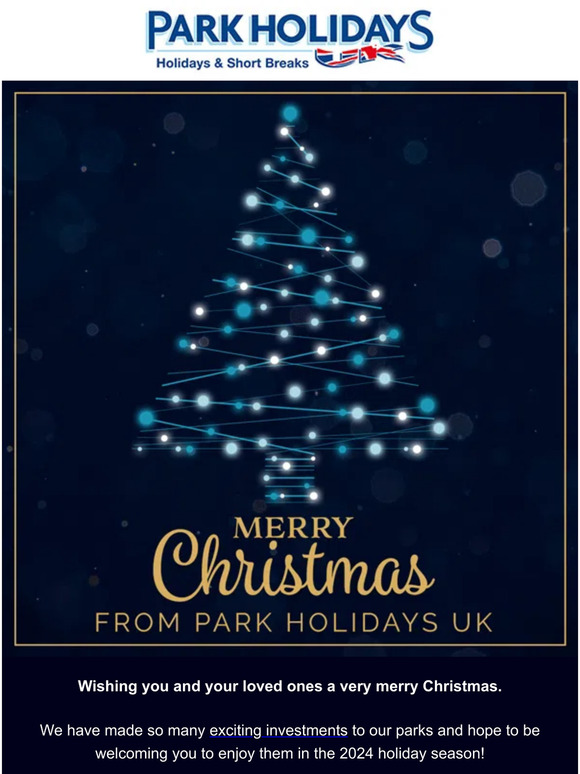 Merry Christmas from Park Holidays UK