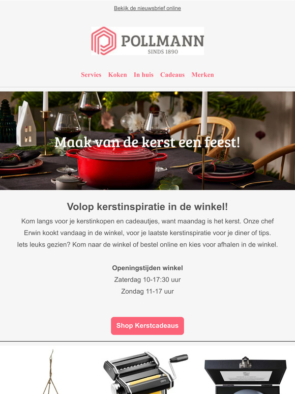 Kom Kerstinkopen doen in de winkel
