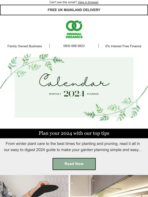 FREE 2024 Calendar for Gardeners Milled