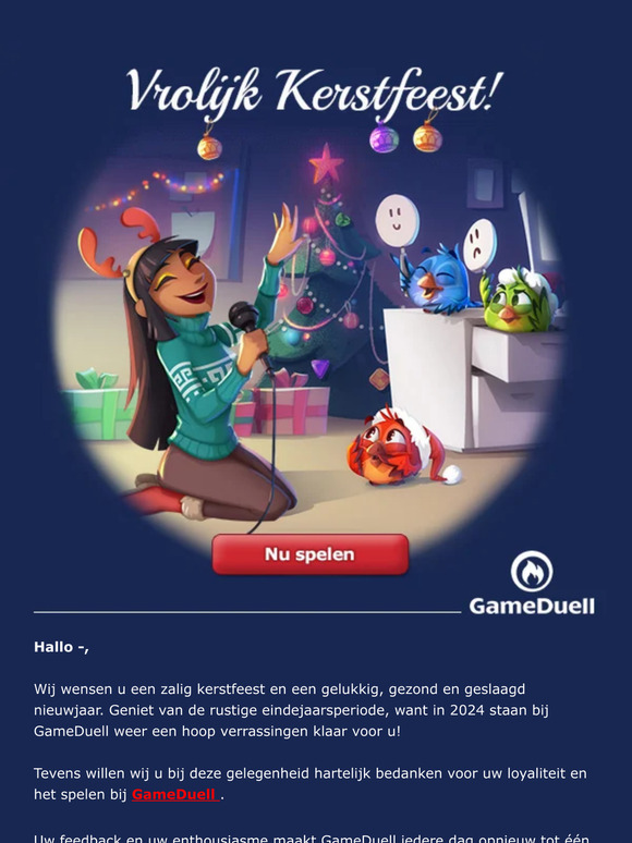 GameDuell wenst u prettige dagen! 🎄