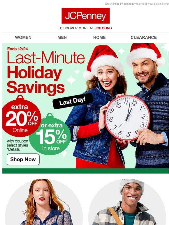 JC Penney: It's Holiday CLEARANCE time! ⏰