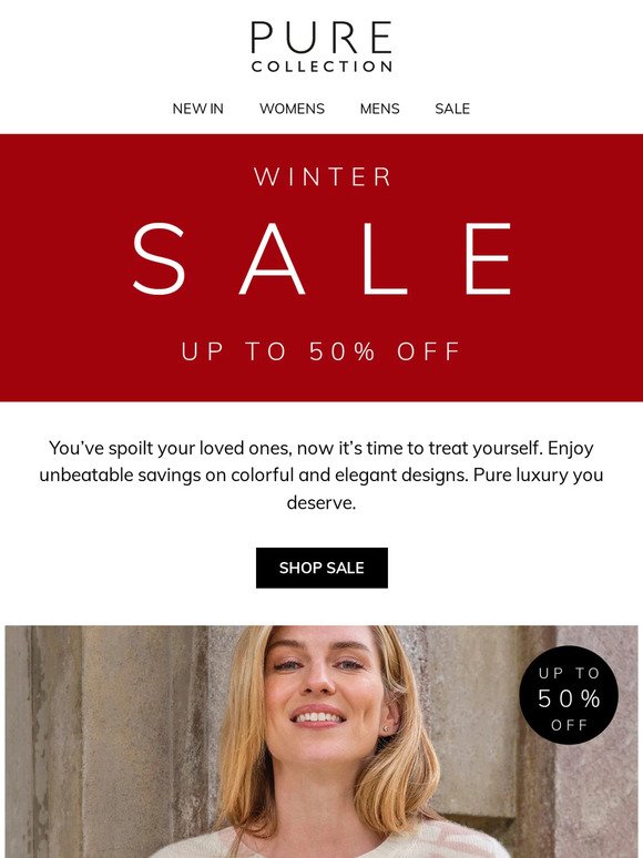 Up To 50% Off Winter Styles