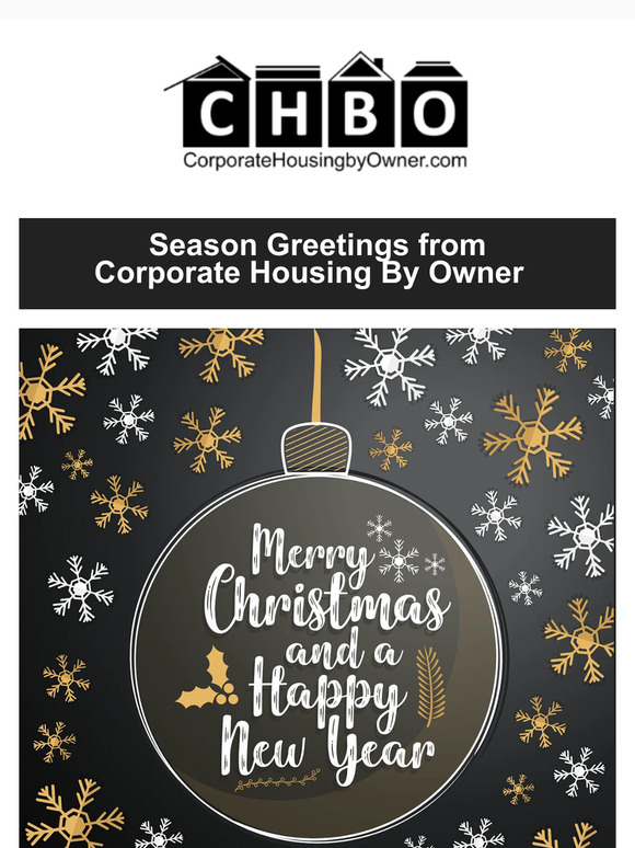 Happy Holidays from Corporate Housing by Owner