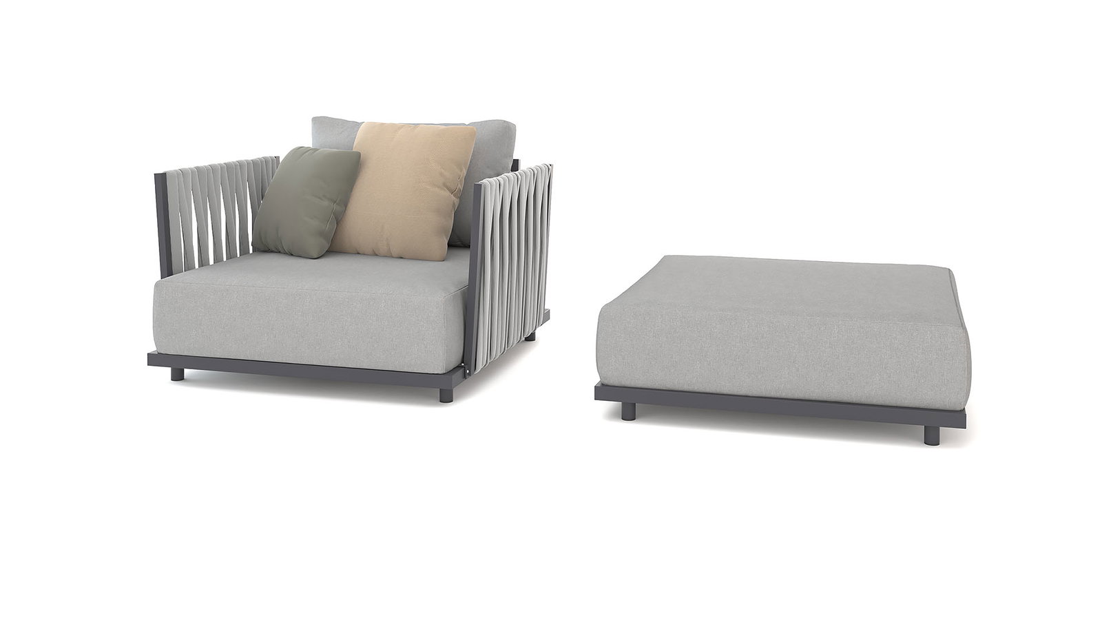 Image of Mittelsofa  und Hocker Marshmel