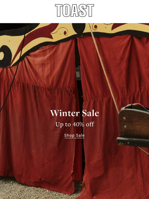 Toast Email Newsletters Shop Sales, Discounts, and Coupon Codes