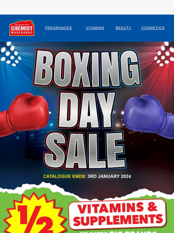 Chemist Warehouse CN Our massive Boxing Day sale is here! 🥊 Milled