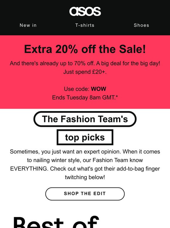 Extra 20% off the Sale 🎄