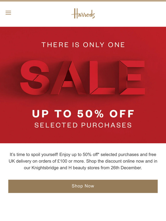 harrods Email Newsletters Shop Sales, Discounts, and Coupon Codes