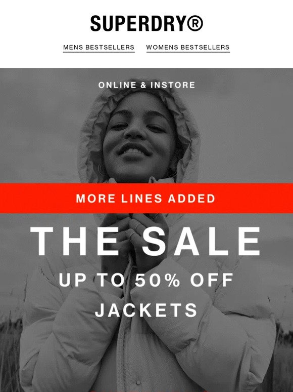 Just Add A Jacket | Enjoy Up To 50% Off