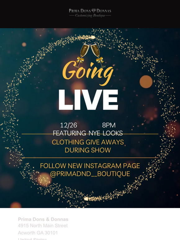 SEE OUR NYE LOOKS @PRIMADND_BOUTIQUE