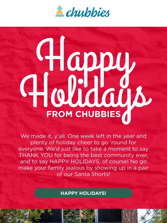 Chubby Holidays, from our family to yours!