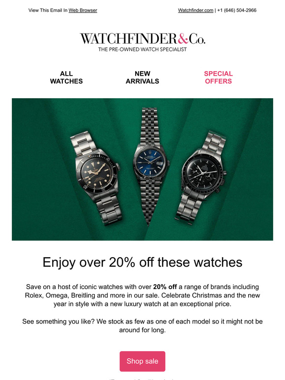 Watchfinder sale outlet