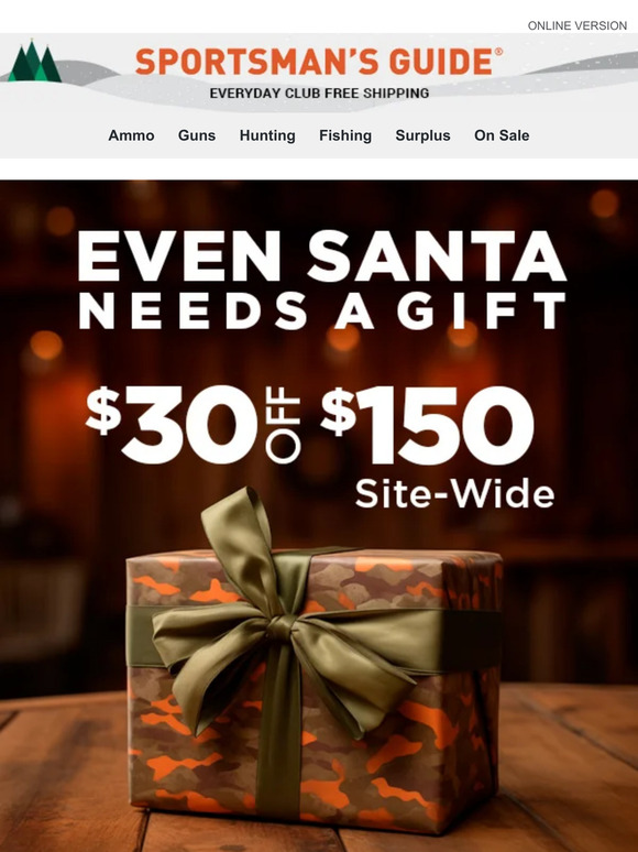 Sportsman's Guide 'Twas the Night Before Christmas… Milled