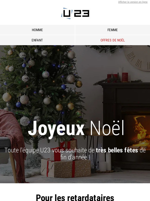 U23 vous souhaite un joyeux Noël 🌟