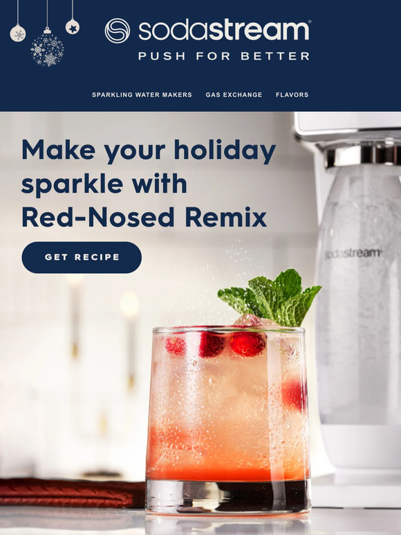 SodaStream USA, inc Make your holiday sparkle with RedNosed Remix