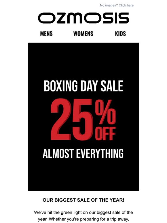 25% Off Almost Everything!