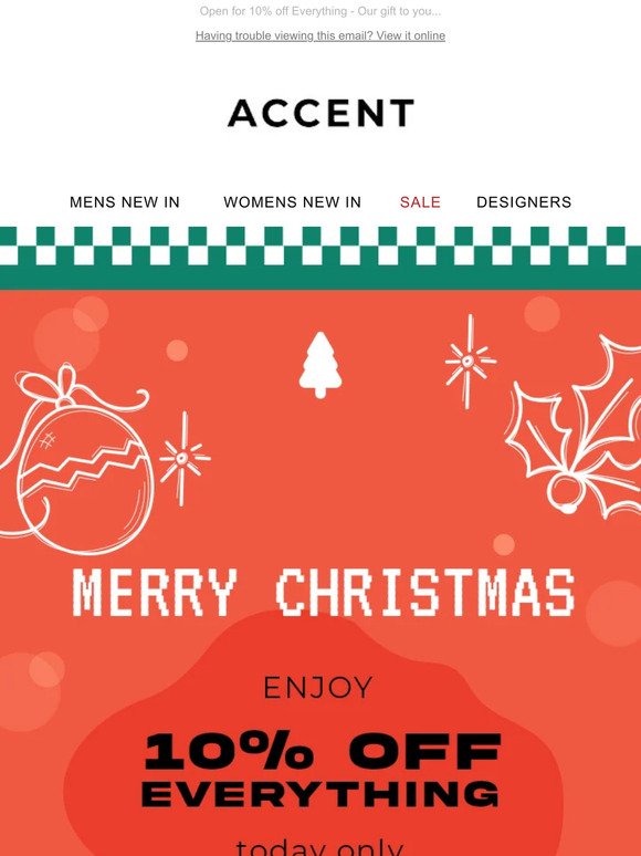 Merry Christmas from Accent