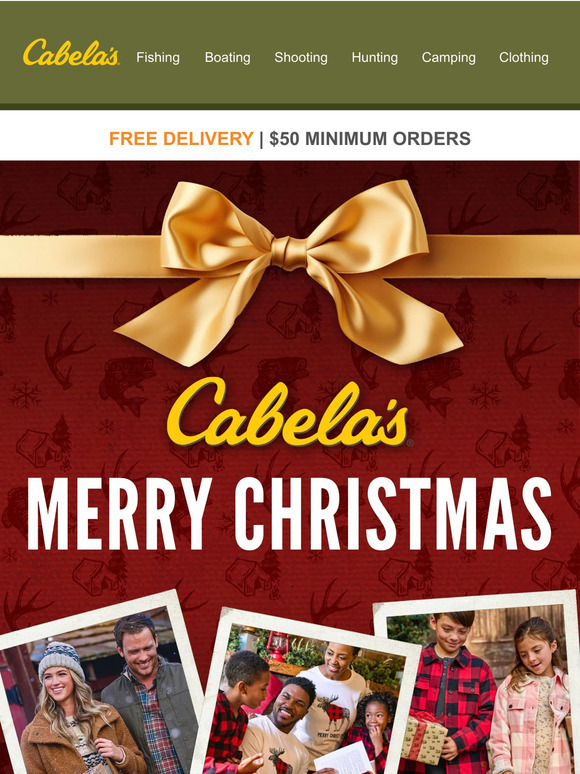 Cabelas Merry Christmas From Cabela's! Milled