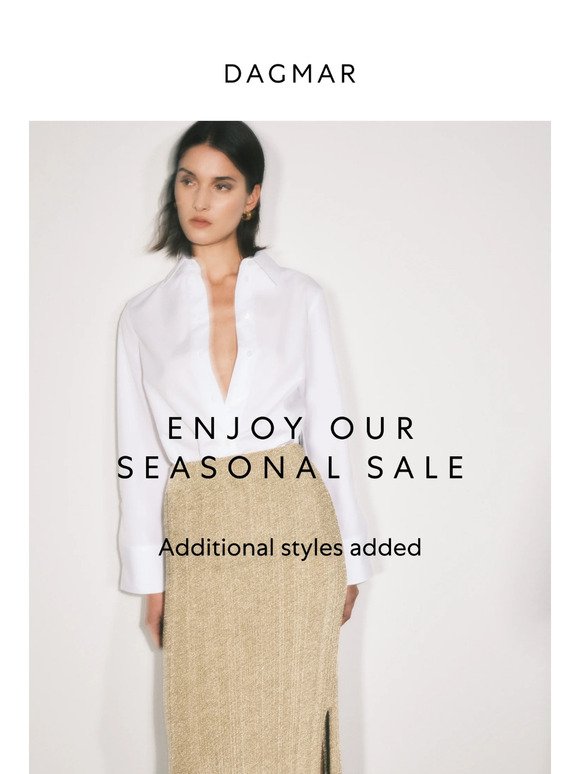 New Styles Added to Seasonal Sale