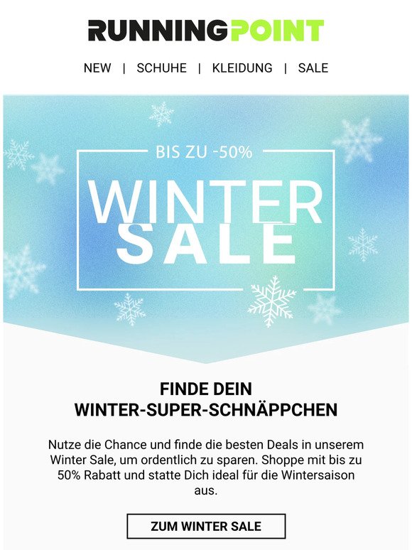 ❄️ Unser Winter Sale ist gestartet mit bis zu -50%!