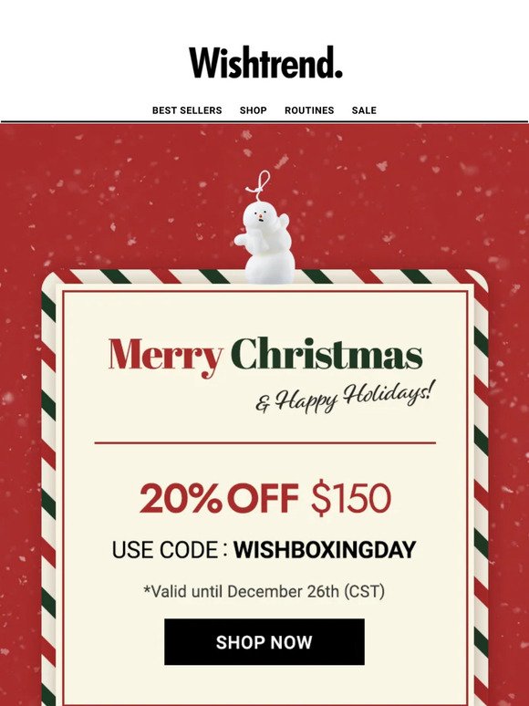 Merry Christmas, Wishtrenders! Here's Promo Code for YOU🎄