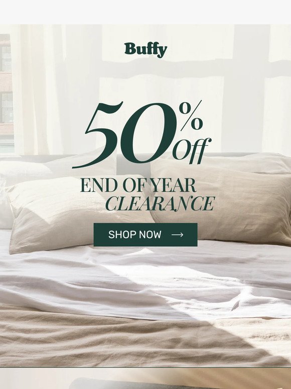 50% Off! End of Year Clearance