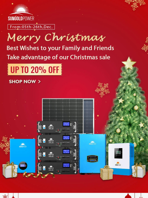 Sun Gold Power Co.,Ltd SunGoldPower Christmas Sale CountdownLast 48