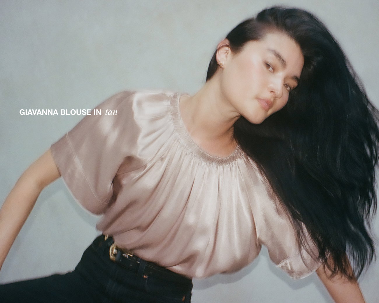 Giavanna Blouse (This one comes in Tan.) | NATION LTD