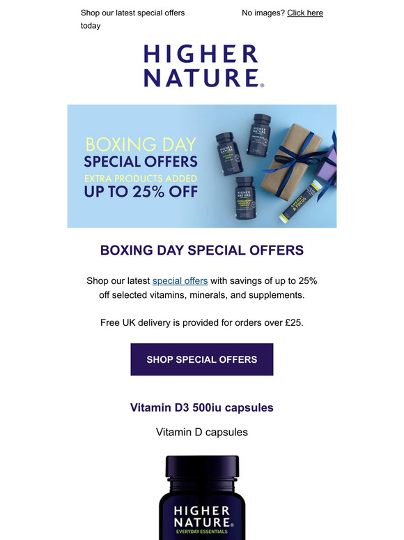 Boxing Day Special Offers - Save up to 25% Off