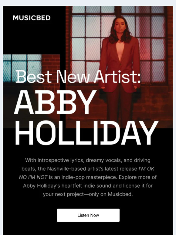 Musicbed's Best New Artist of 2023: Abby Holliday
