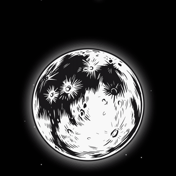 A GIF of ARgENTUM's full moon playlist vinyl record rotating in hands with the JESTER archetype appearing