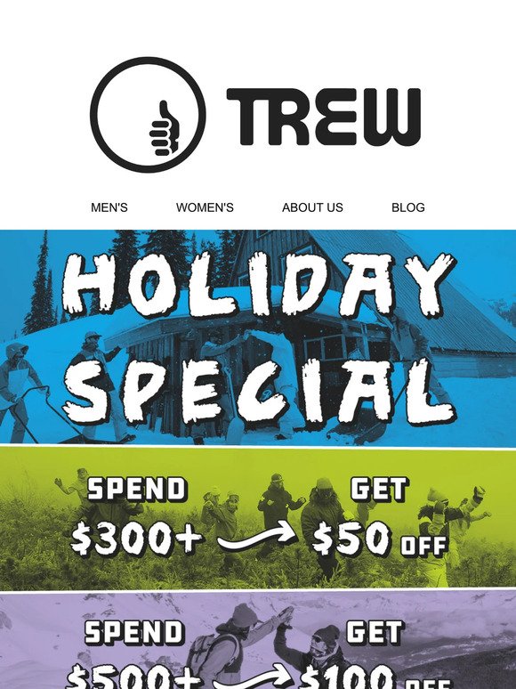 The more you spend, the more you save! (Up to $200 sitewide!)
