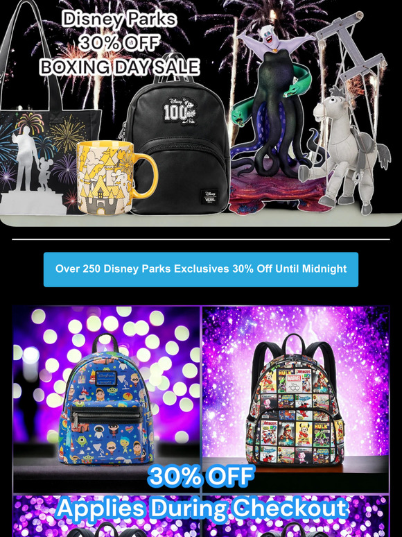 Disney Parks Boxing Day Deals - 30% OFF