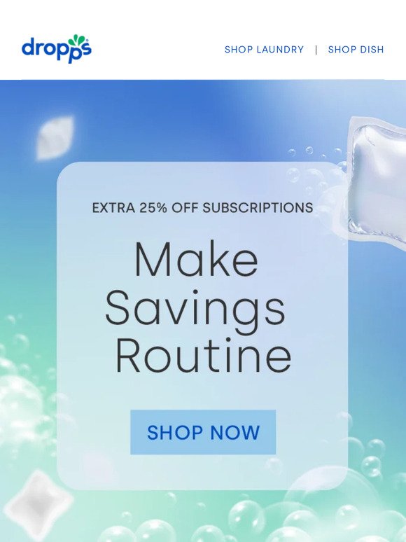 Get 25% off subscriptions (and 15% off everything else)