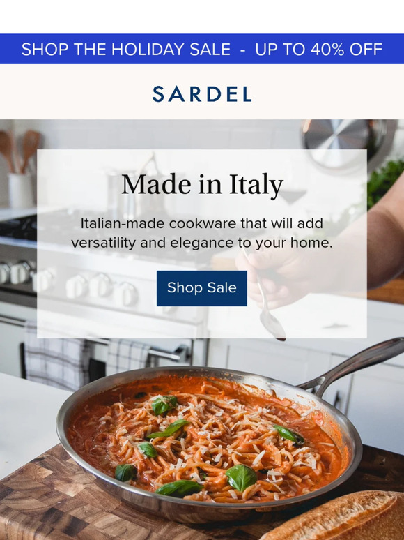 Sardel Introduces New Italian-Made Cookware Collection