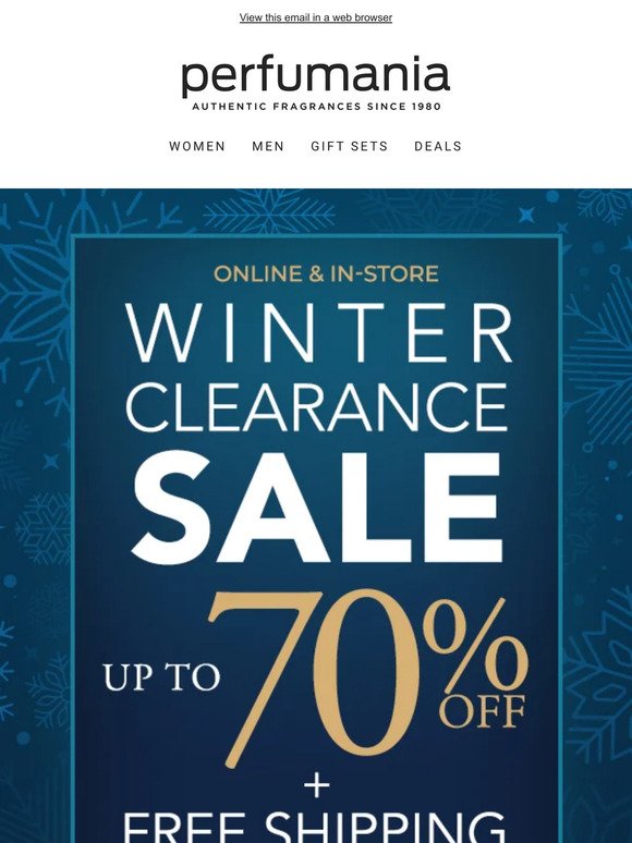 ❄ Winter Clearance: Up to 70% Off