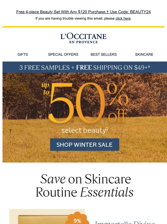 L'Occitane US Email Newsletters Shop Sales, Discounts, and Coupon Codes