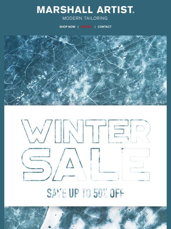 WINTER SALE STARTS NOW - UP TO 50% OFF ❄️❄️