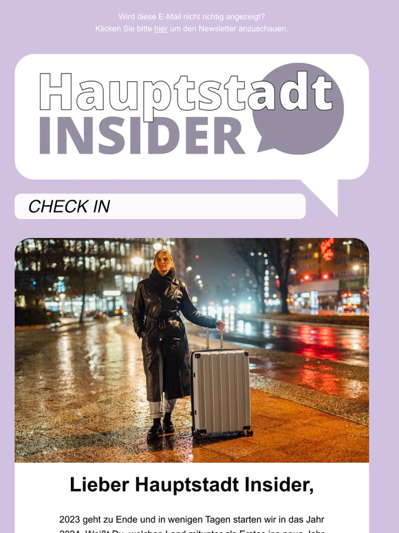 HAUPTSTADT INSIDER: Südseetraum an der Datumsgrenze 🎆