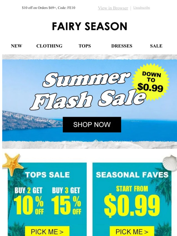 Anti-season Sale,Down to $0.99!