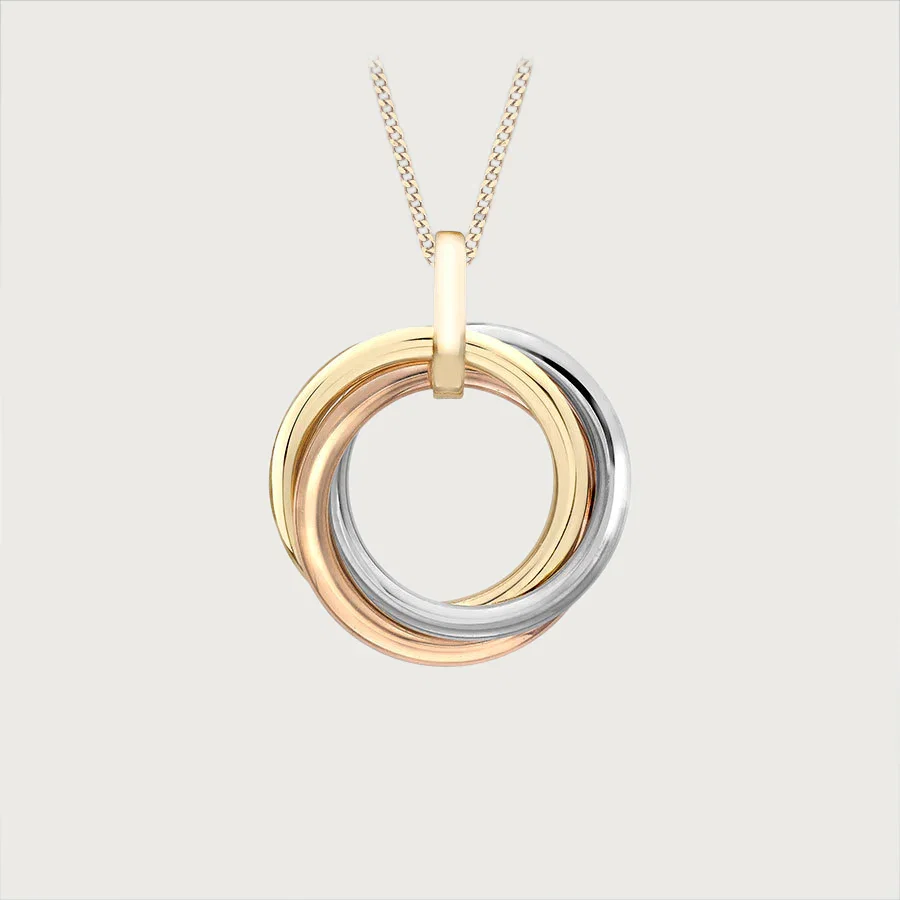 Image of Allegro Triple Knot Pendant in 18K Gold