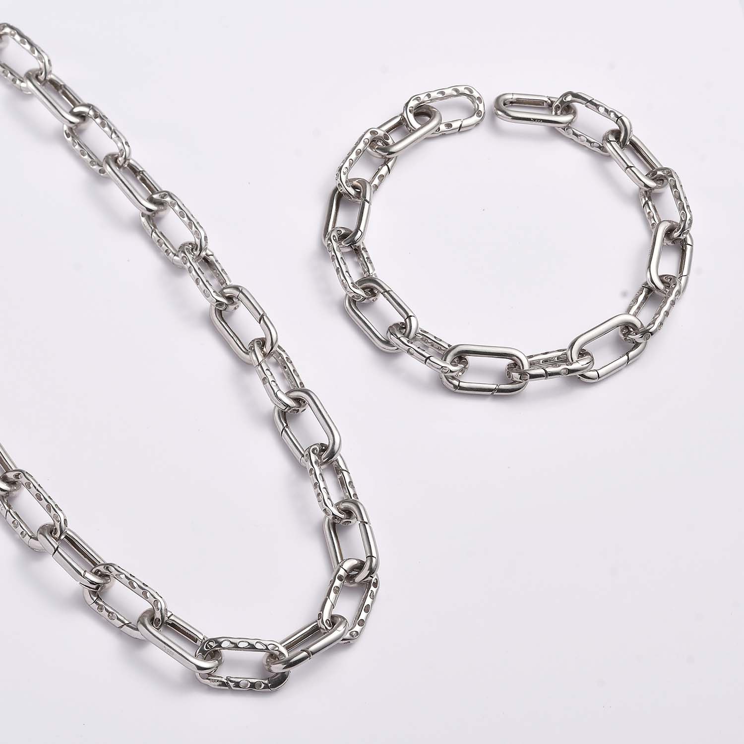 Image of Allegro Link Necklace + Allegro Link Bracelet