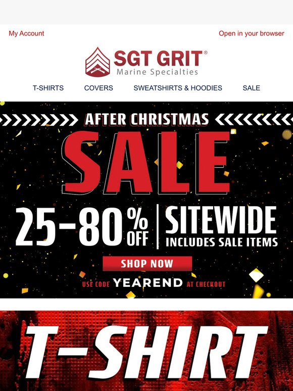After Christmas Sale Starts Now!