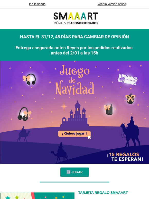 🎁 ¡SMAAART te ofrece la oportunidad de ganar un regalo para los Reyes!