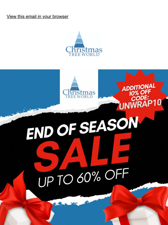 END OF SEASON SALE