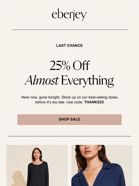 25% Off Almost Everything Is Waiting For You