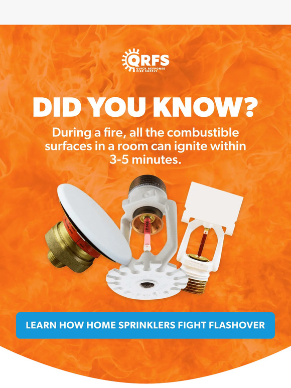 Quick response fire supply flashover warning save lives with fire