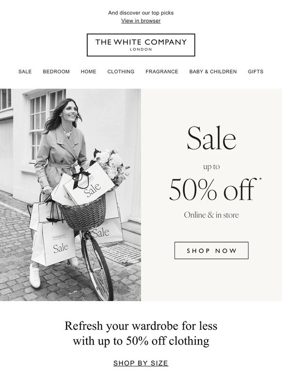 Up to 50% off | Shop Clothing in your size