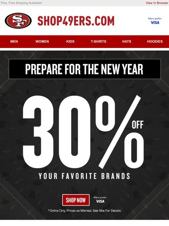 Prepare For the New Year w/ 30% Off Your Favorite Brands...