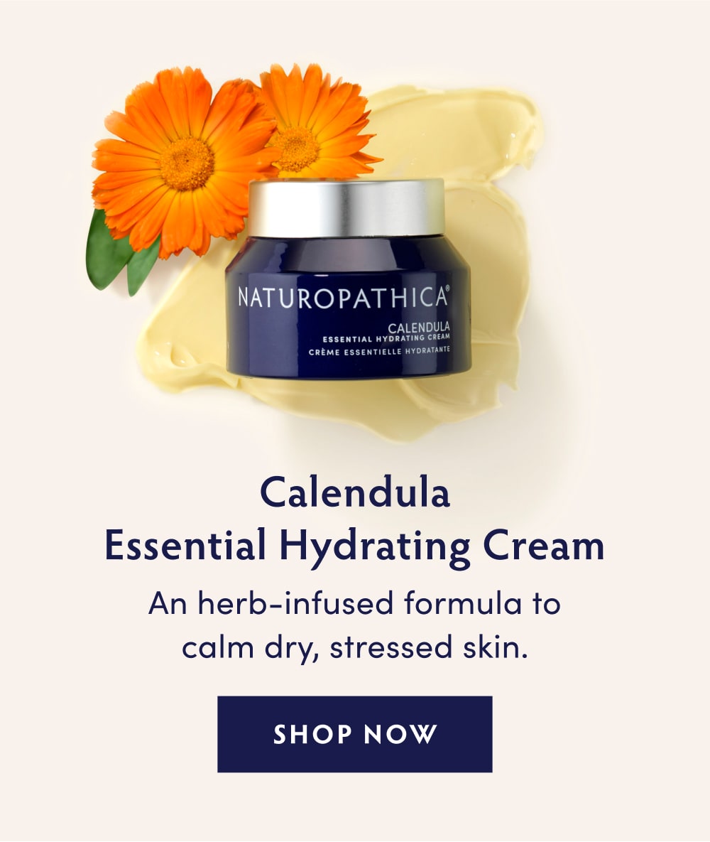 Calendula Essential Hydrating Cream. An herb-infused formula to calm dry, stressed skin.